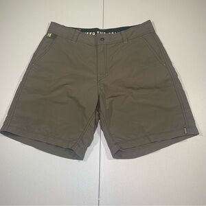 Howler Bros Shorts Mens Size 32 Brown Hybrid 2.0 Outdoor Performance Casual